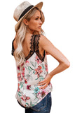 Tropical Love Lace Cami Tank