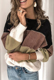 Pullover Colorblock Winter Sweater