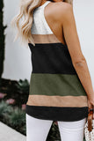 Color Block Knitted Tank Top