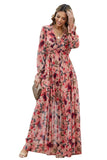 Wild Lotus Ruffle Tiered Maxi Dress