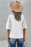 Crew Neck Kimono Sleeve Knit Top