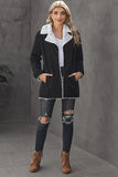 Lapel Collar Button Fleece Jacket
