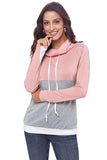 Colorblock Thumbhole Sleeved Sweatshirt