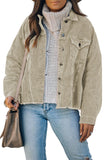 Corduroy Pocket Buttoned Jacket