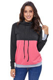 Colorblock Thumbhole Sleeved Sweatshirt