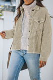 Corduroy Pocket Buttoned Jacket